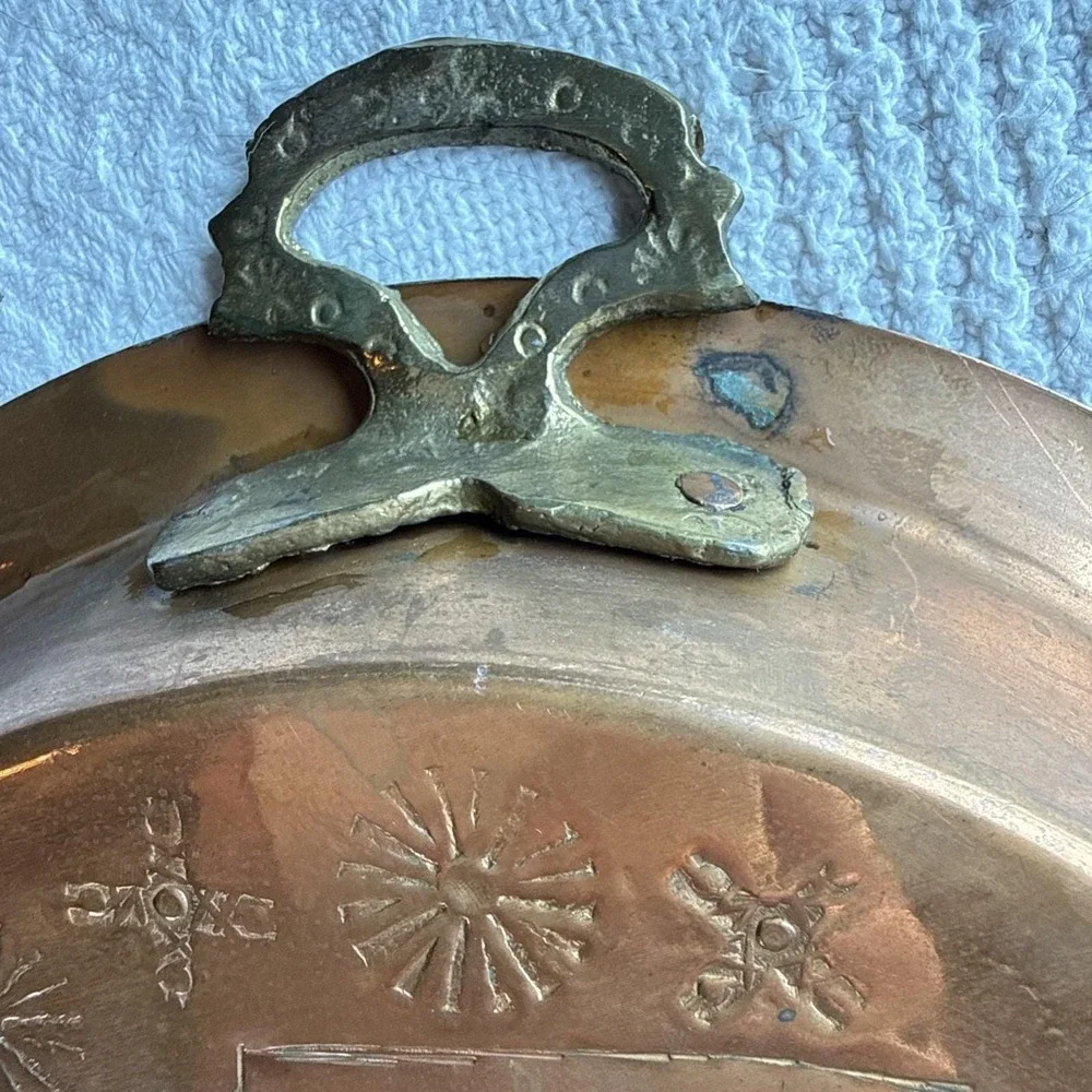 Antique Copper Grape Motif Brass Handles Kitchen Hanging Decor 10